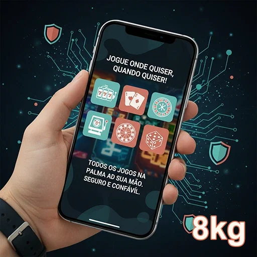 Ilustração de Explore o aplicativo cassino 8kg para Android e iOS